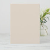Natuurlijke linnen effen kleur menu (Staand voorkant)
