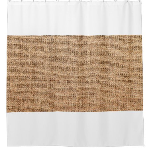 Natuurlijke linnen textuur als achtergrond douchegordijn (Voorkant)