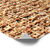 Natuurlijke linnen textuur als achtergrond poster (Hoek)