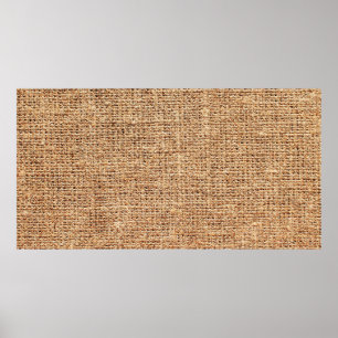 Natuurlijke linnen textuur als achtergrond poster