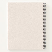 Natuurlijke linnen textuur notitieboek (Achterkant)