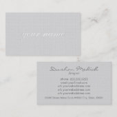 Natuurlijke linnen textuur visitekaartje (Voorkant / Achterkant)