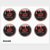 Natuurlijke lippenbalm klassieke ronde sticker (Vel)