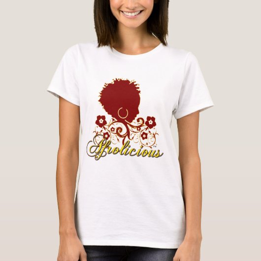 Natuurlijke lucht:Afrolicious T-shirt (Voorkant)
