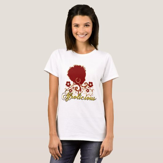 Natuurlijke lucht:Afrolicious T-shirt (Voorkant volledig)
