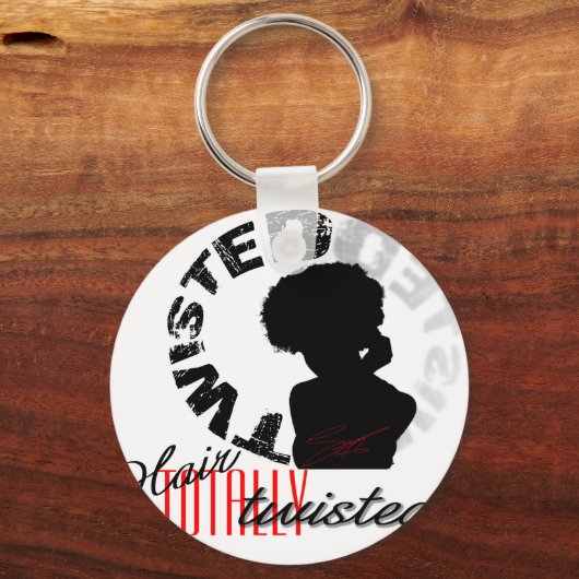 Natuurlijke lucht: volledig verdraaid sleutelhanger (Voorkant)