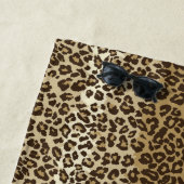 Natuurlijke luipaard Afdrukken Aangepaste monogram Strandlaken (In situ)