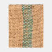 Natuurlijke makreel met bruine kleur, getextureerd fleece deken (Voorkant)