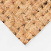 Natuurlijke makreel met bruine kleur, getextureerd fleece deken (Hoek)