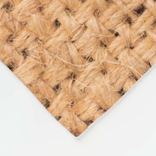 Natuurlijke makreel met bruine kleur, getextureerd fleece deken (Hoek)