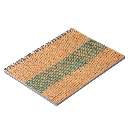 Natuurlijke makreel met bruine kleur, getextureerd notitieboek (Linkerzijde)