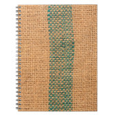 Natuurlijke makreel met bruine kleur, getextureerd notitieboek (Voorkant)