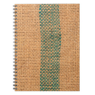 Natuurlijke makreel met bruine kleur, getextureerd notitieboek