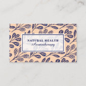 Natuurlijke Marine Blauw gebladerte Botanische Pri Visitekaartje