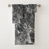 Natuurlijke marmeren steen in grijze tinten bad handdoek (Insitu)