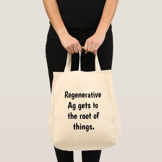 Natuurlijke materialen "Regeneratief AG komt op .. Tote Bag (Voorkant (product))