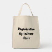 Natuurlijke materialen "Regeneratieve landbouwhuis Tote Bag (Achterkant)