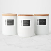 Natuurlijke Moderne Kaars Product Label Stickers (Flessen)