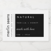 Natuurlijke Moderne Kaars Product Label Stickers (Enkel label)