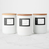 Natuurlijke Moderne Kaars Product Label Stickers (Flessen)