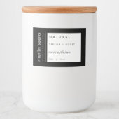 Natuurlijke Moderne Kaars Product Label Stickers (Voorkant)