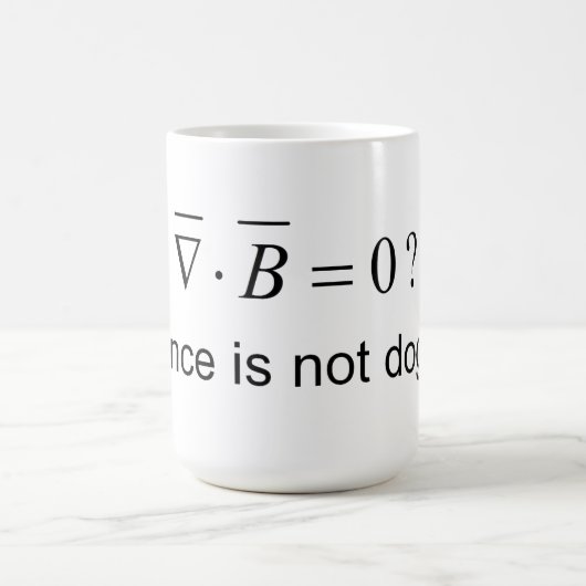 Natuurlijke Mok Maxwell's vergelijkingen Del Dot B (Center)