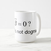 Natuurlijke Mok Maxwell's vergelijkingen Del Dot B (Voorkant rechts)