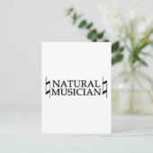 Natuurlijke muzikant briefkaart (Staand voorkant)