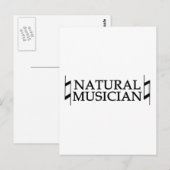 Natuurlijke muzikant briefkaart (Voorkant / Achterkant)