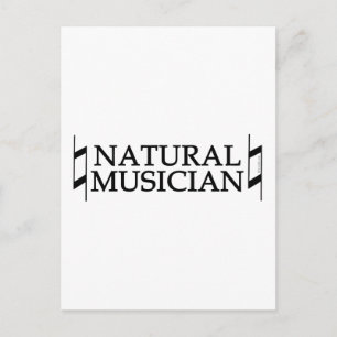 Natuurlijke muzikant briefkaart