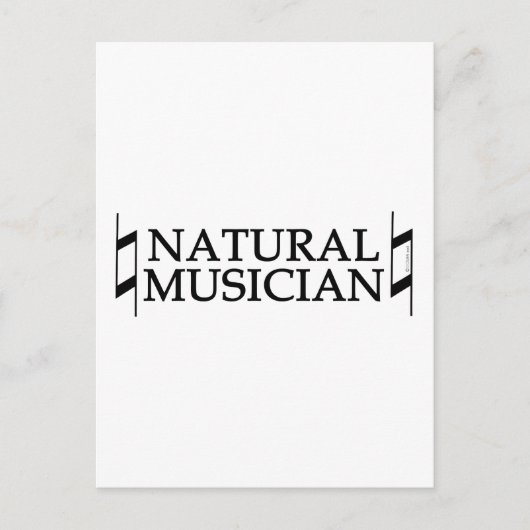 Natuurlijke muzikant briefkaart (Voorkant)