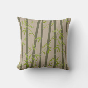 Natuurlijke Natuur Bamboo Plant Linen Kijk Kussen