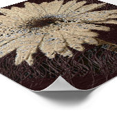 Natuurlijke neutrale tinten Wall Daisy Poster (Hoek)