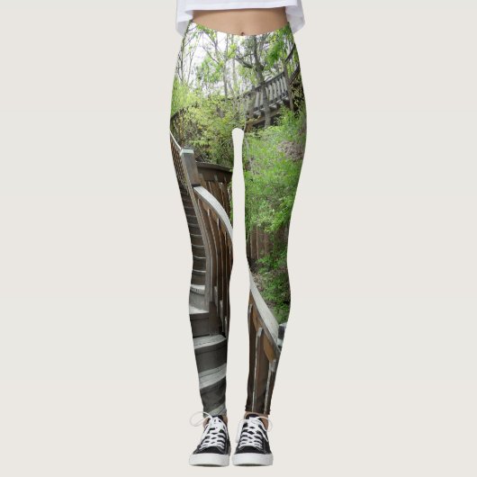 Natuurlijke neutralen van buitenshuis zijn veelzij leggings (Voorkant)