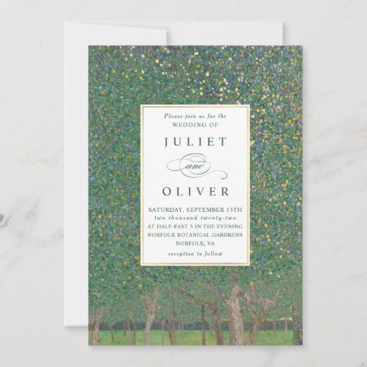 Natuurlijke nieuwe bruiloft kaart (Voorkant)