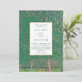 Natuurlijke nieuwe bruiloft kaart (Staand voorkant)