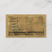 Natuurlijke nostalgie visitekaartje (Achterkant)