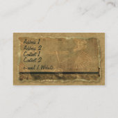 Natuurlijke nostalgie visitekaartje (Achterkant)