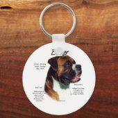 Natuurlijke oer Boxer ontmoet de Brede Sleutelhang Sleutelhanger (Voorkant)