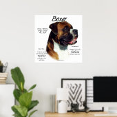 Natuurlijke oer Boxer ontmoeten het Poster van de (Thuiskantoor)