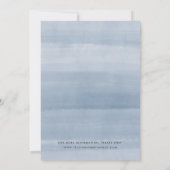 Natuurlijke olie | Blauwe Waterverf botanisch Save The Date (Achterkant)