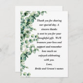 Natuurlijke olievloeistocht Hartelijk dank Kaart (Voorkant / Achterkant)