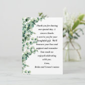 Natuurlijke olievloeistocht Hartelijk dank Kaart (Staand voorkant)