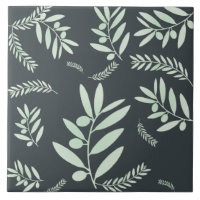 Natuurlijke Olijftak Patroon Keramische Tegel – St