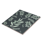 Natuurlijke Olijftak Patroon Keramische Tegel – St Tegeltje (Zijkant)