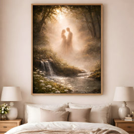 Natuurlijke Omarming – Waar Liefde Rust Poster