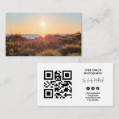 Natuurlijke omgeving Fotografie QR-code Visitekaartje (Voorkant / Achterkant)