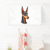 Natuurlijke oor Doberman Spandoek (Insitu)