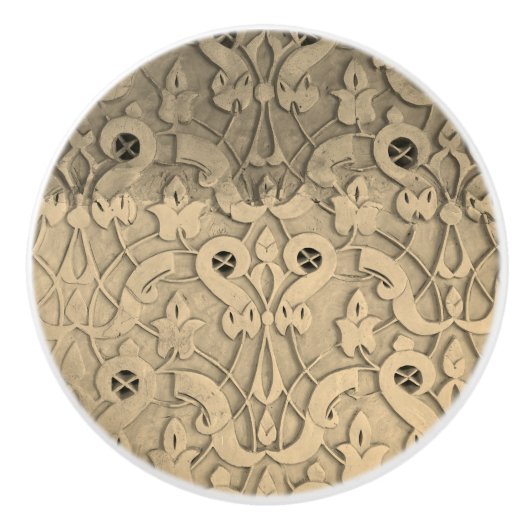 Natuurlijke Oosterse Floral Keramische knop (Voorkant)