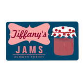 Natuurlijke Organische | aardbeienjam | Handgemaak Etiket (Voorkant)